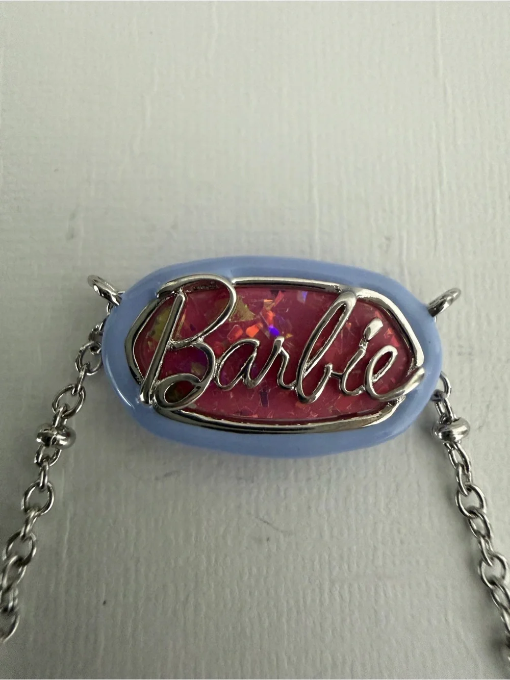 Barbie™ x Kendra Scott Silver Elisa Satellite Reversible Necklace NWT Rare